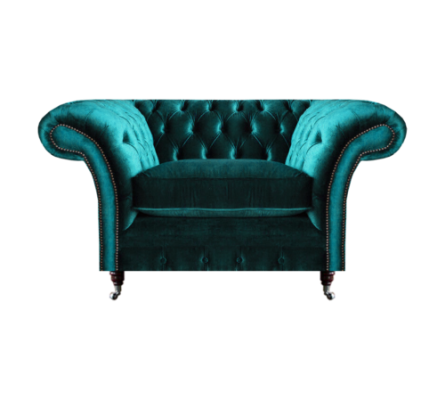 Living room armchair Chesterfield seat couch upholstered furniture new furnishings