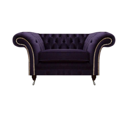 Living room armchair new design luxury Chesterfield upholstered furniture textile