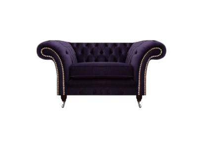 Living room armchair new design luxury Chesterfield upholstered furniture textile