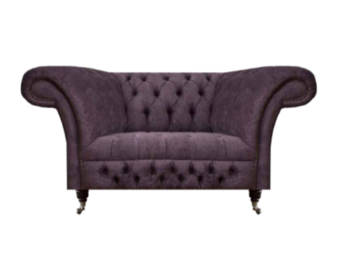Chesterfield armchair upholstered furniture living room upholstered seat luxury fabric new