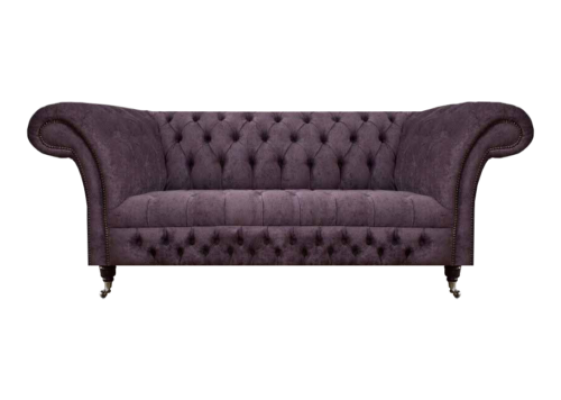 Chesterfield sofa two-seater living room couch luxury upholstery fabric textile