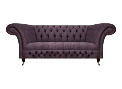 Chesterfield sofa two-seater living room couch luxury upholstery fabric textile