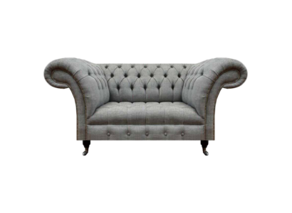 Living room two-seater sofa couch luxury chesterfield seat upholstered furniture textile