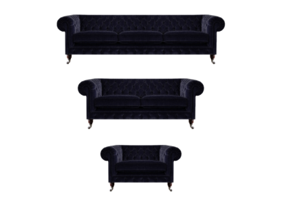 Upholstered furniture armchair sofa suite three-seater with two-seater sofas Chesterfield