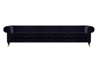 New four-seater sofa couch upholstery furniture living room upholstery textile Chesterfield