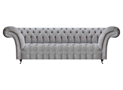 Four-seater sofa couch designer modern living room upholstered furniture Chesterfield