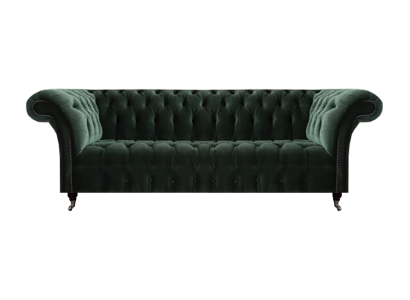 Three-seater sofa living room couch upholstered furniture textile furnishing Chesterfield