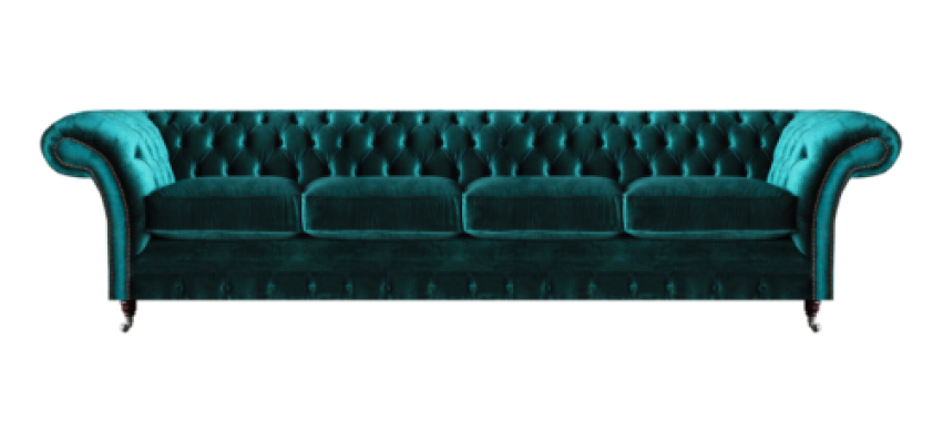 New Design Upholstered Furniture Chesterfield Living Room Four-Seater Couch Sofa