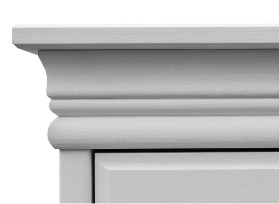 Wardrobe country-style shelf wardrobe clothes cupboards wooden furniture white