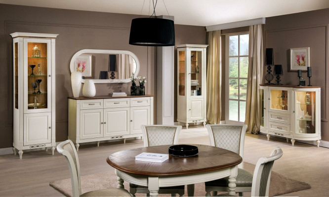 Classic cabinets, showcase, wood, noble luxury, glass cabinet, wooden shelf