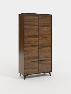 Wardrobe Cabinet Furniture Multi-purpose Cabinets Shelf Storage Wood Shelves