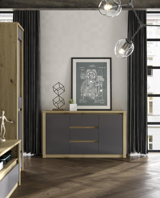 Living room shelf wood luxury designer sideboard side low board sideboard