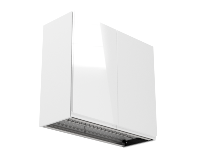 Wall-mounted cabinet for dishes, wall-mounted cabinet interior, kitchen light, kitchen.