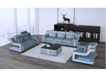 Sofa Set Couch Upholstered Sofa Set 3+2 Leather Couches Sofas Complete