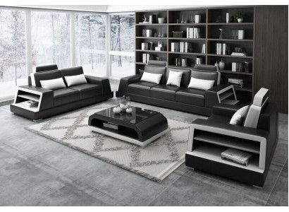 Sofas Couch Upholstery Suite Modern Couches Imitation Leather Decor Sofa Set