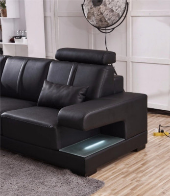 XXL BIG living landscape U-shape corner sofa couch upholstery decoration suite