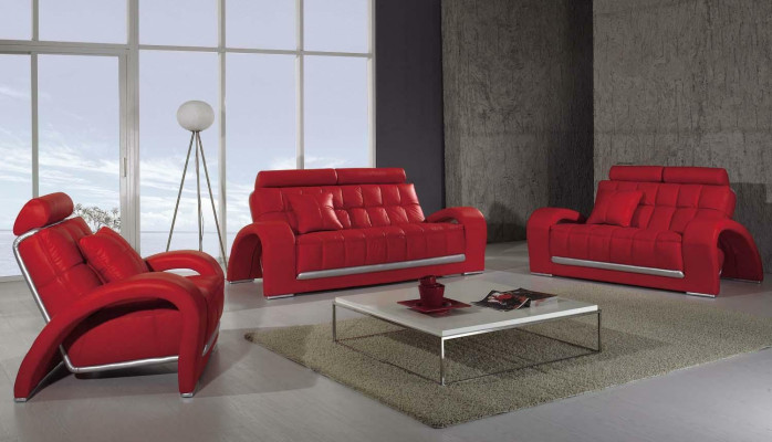 Leather Sofa Living Area 3+2 Seater Set Design Modern Sofa Leather Set