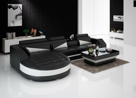 Sectional sofa L-shape living landscape designer sofa couch upholstery seating set