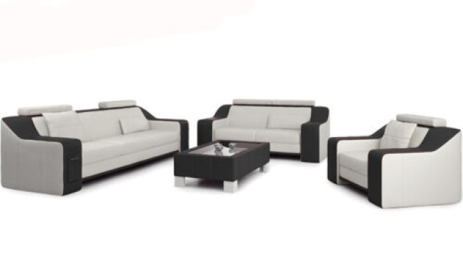 Leather sofa couch living area 3+2+1 seater set modern sofa sets new
