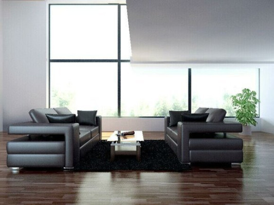 Design couches sofas upholstery 3-seater sofa set suite leather