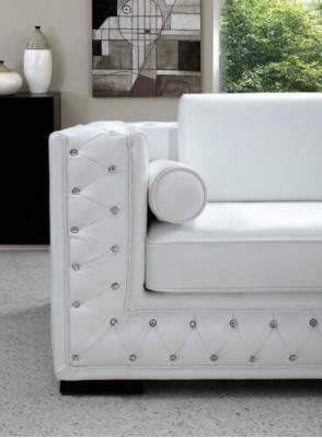 Leather sofa couch living landscape 3+2+1 seater sofa set design decor new