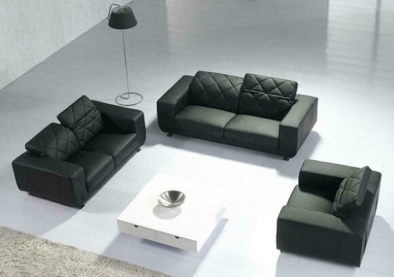 Leather sofa living area 3+2 seater set design modern sofa leather