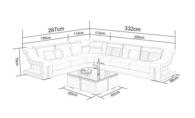 Sectional sofa couch upholstery L-shaped seating landscape furniture sofas