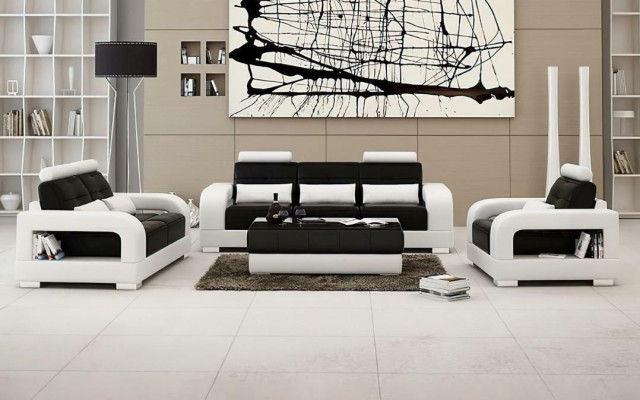 Leather sofa couch sofa set 3+2 set design modern sofa seater sets