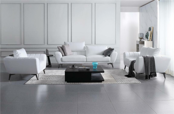 Leather sofa couch living area 3+2 seater suite design modern sofa