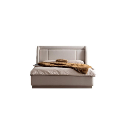 Modern beige bed frame bedroom double bed luxurious furniture new