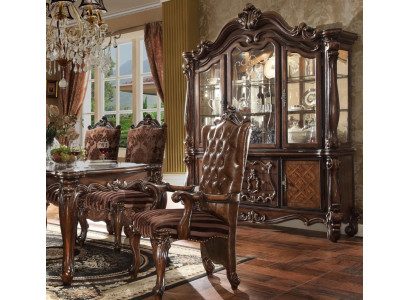 Luxury display cabinet display case wood corner cabinet corner display glass new baroque