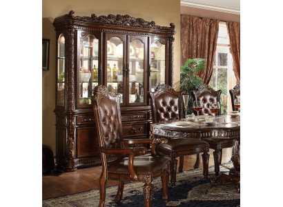 Glass display cabinet home cabinets baroque wall shelf wood vitrine