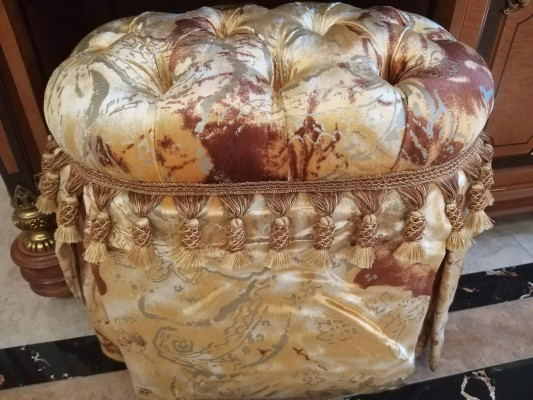 Luxury Class Baroque Rococo Dressing Table Mirror Stool Chest Console Table