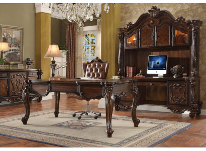 Office set desk executive chair complete office Rococo Baroque 2-piece set