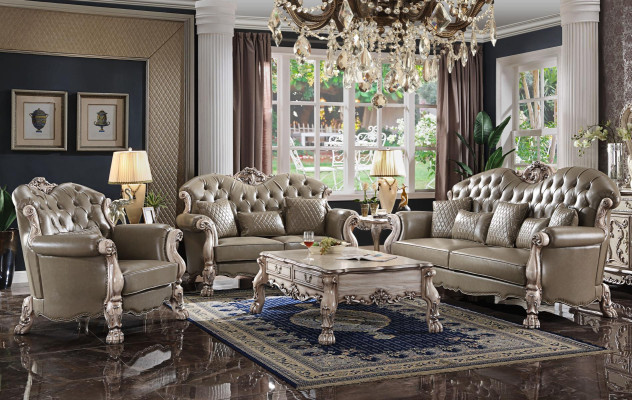 Baroque Armchair Single Upholstered Sofa Couch TV Couches Design Living Room New