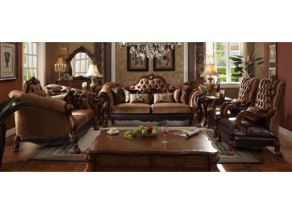 4-piece sofa set Baroque Rococo design sofa upholstery seating group couch