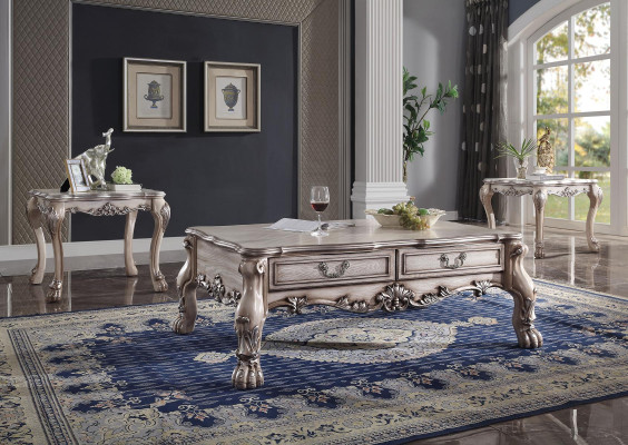 Coffee table side table wood sofa living room table baroque designer classic