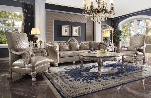 Sofa set coffee table side table living room suite sofa upholstery 5-piece set new