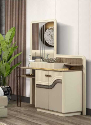 Designer dressing table with mirror in the bedroom chic furniture dresser