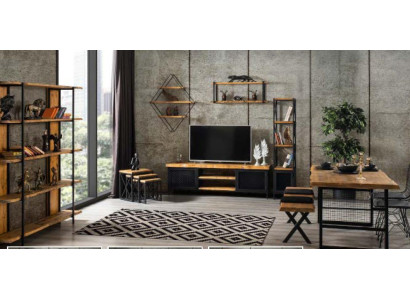 Design Bookshelf Cabinet Wardrobes Wooden Shelves 160x35x180cm Living Room