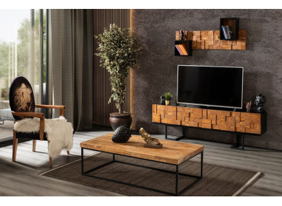 TV stand coffee table RTV wood furniture solid wood living room wall unit wall cabinet coffee table