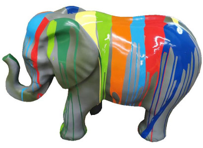 Designer figurine statue modern figure decoration elephant garden sculpture.