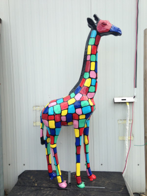 Design home decor sculptures statues figures abstract giraffe figure decoration
