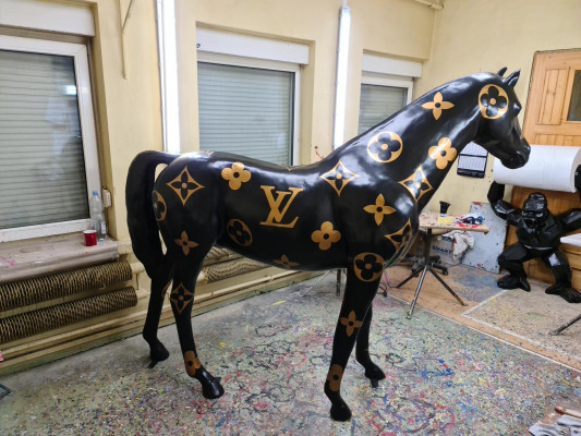 Modern decoration abstract figure figures abstract statues sculpture horse new