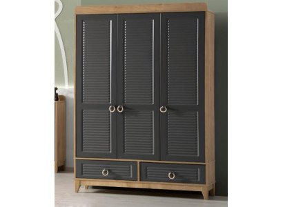 Wardrobe Grey Wood Cabinet Design Children's Room Wardrobes Removal