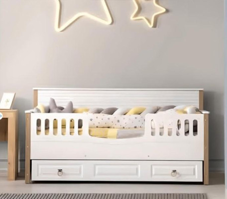 Perfect children's bed, children's furniture, white set, modern children new