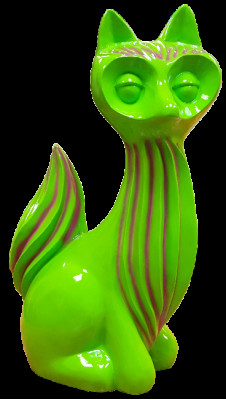 Abstract Figure Fox Figures Abstract Statues Designer Loft Colorful Sculptures