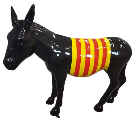 Modern abstract design donkey sculpture plastic garden decoration sculpture new