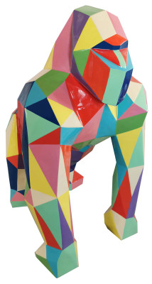 Gorilla Design Figure Statue Modern Figurines Statues Decoration Decor Garden New