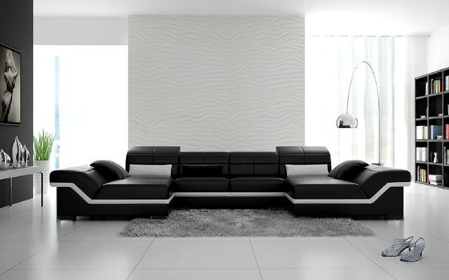 Big couch leather set upholstery new leather sofa XXL corner sofa living landscape